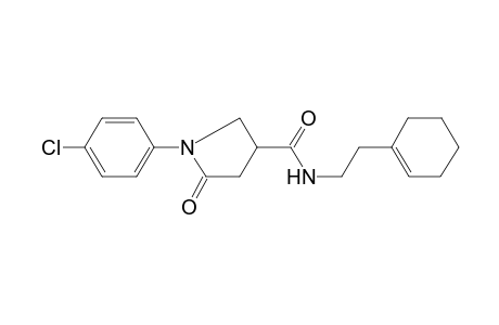 Pyrrolidine-3-carboxamide, 1-(4-chlorophenyl)-N-[2-(1-cyclohexenyl)ethyl]-5-oxo-