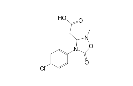 1-Methyl-4-(4'-chlorophenyl)-5-oxo-1,3,4,5-tetrahydro-1,2,4-oxadiazole-3-acetic acid