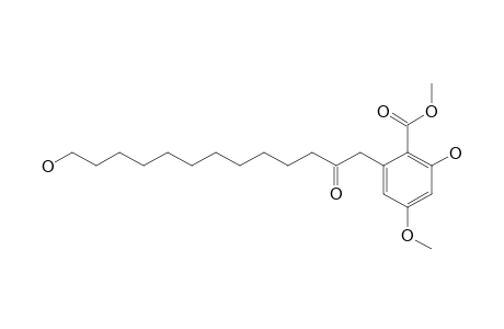 METHYL-2-HYDROXY-4-METHOXY-6-(13-HYDROXY-2-OXOTRIDECYL)-BENZOATE