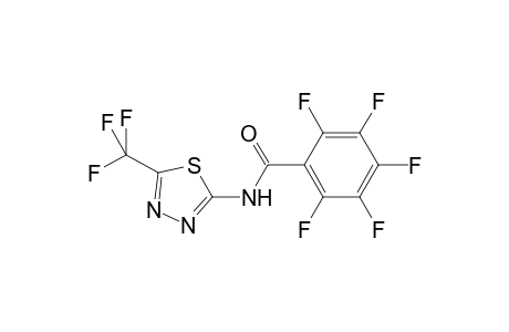 2,3,4,5,6-pentafluoro-N-[5-(trifluoromethyl)-1,3,4-thiadiazol-2-yl]benzamide
