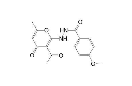 N'-(3-acetyl-6-methyl-4-oxo-4H-pyran-2-yl)-4-methoxybenzohydrazide