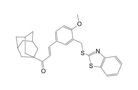 (2E)-1-(1-adamantyl)-3-{3-[(1,3-benzothiazol-2-ylsulfanyl)methyl]-4-methoxyphenyl}-2-propen-1-one