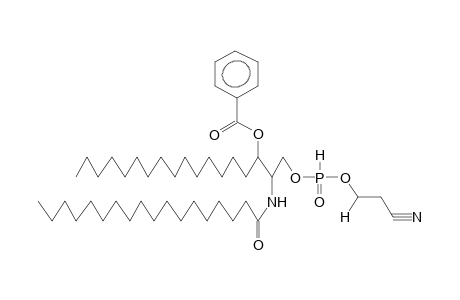 3-BENZOYL-2-STEAROYL-RAC-SFINGANIN-1-(2-CYANOETHYL)-H-PHOSPHONATE