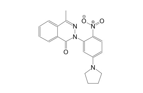 1(2H)-phthalazinone, 4-methyl-2-[2-nitro-5-(1-pyrrolidinyl)phenyl]-