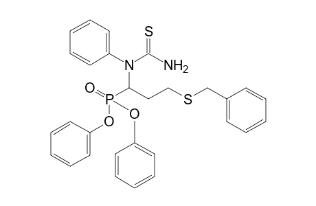 Diphenyl 1-(phenylthioureido)-3-benzylthiopropanephosphonate
