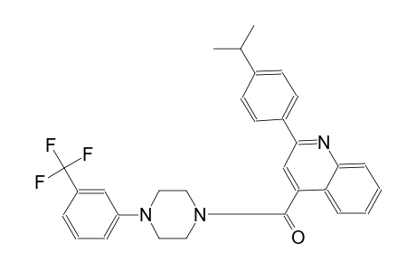 2-(4-isopropylphenyl)-4-({4-[3-(trifluoromethyl)phenyl]-1-piperazinyl}carbonyl)quinoline