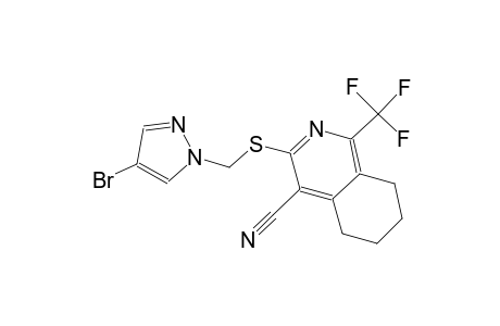 3-{[(4-bromo-1H-pyrazol-1-yl)methyl]sulfanyl}-1-(trifluoromethyl)-5,6,7,8-tetrahydro-4-isoquinolinecarbonitrile