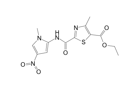Ethyl 4-methyl-2-(1-methyl-4-nitropyrrole-2-carboxamido)thiazole-5-carboxylate
