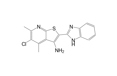 2-(1H-benzimidazol-2-yl)-5-chloro-4,6-dimethylthieno[2,3-b]pyridin-3-amine