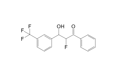 2-Fluoro-3-hydroxy-1-phenyl-3-(3-(trifluoromethyl)phenyl)propan-1-one
