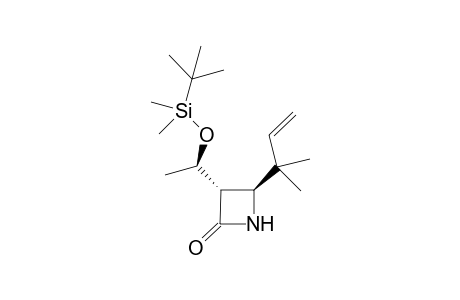 (3S,4S)-4-(1",1"-Dimethyl-2"-propenyl)-3-[(R)-1'-(t-butyldimethylsilyloxy)ethyl]azetidin-2-one