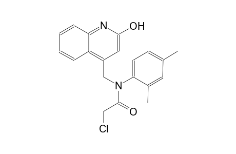2-chloro-N-(2,4-dimethylphenyl)-N-[(2-hydroxy-4-quinolinyl)methyl]acetamide