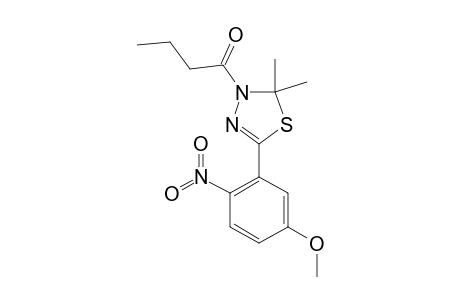 3-PROPYLCARBONYL-5-(2-NITRO-5-METHOXYPHENYL)-2,2-DIMETHYL-2,3-DIHYDRO-1,3,4-THIADIAZOLE