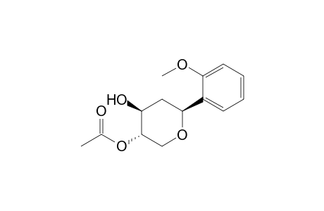 (2S*,4S*,5S*)-5-Acetoxy-2-(2-methoxyphenyl)tetrahydropyran-4-ol