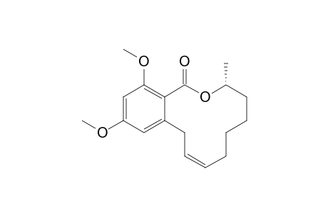(R)-(+)-(E)-7-Methyl-2,4-dimethoxy-7,8,9,10,11,14-hexahydro-6-oxabenzocyclododecen-5-one