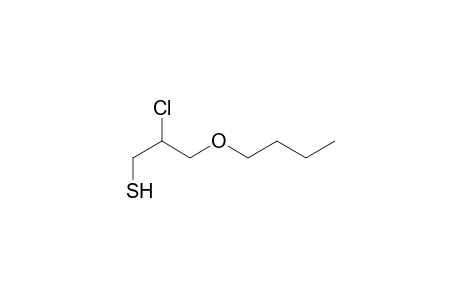 3-n-butoxy-2-chloro-1-propanethiol