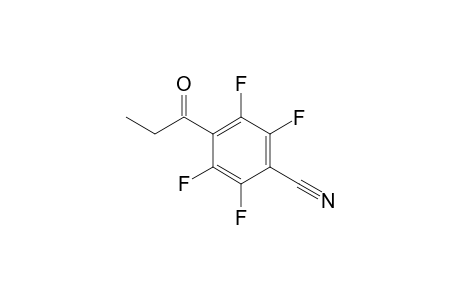 2,3,5,6-Tetrafluoro-4-(1-oxopropyl)benzonitrile