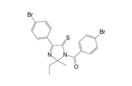 3-(4-bromobenzoyl)-5-(4-bromophenyl)-2-ethyl-2-methyl-2,3-dihydro-4H-imidazole-4-thione