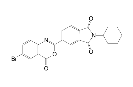 5-(6-Bromo-4-oxo-4H-3,1-benzoxazin-2-yl)-2-cyclohexyl-1H-isoindole-1,3(2H)-dione