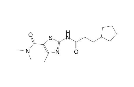 2-[(3-cyclopentylpropanoyl)amino]-N,N,4-trimethyl-1,3-thiazole-5-carboxamide