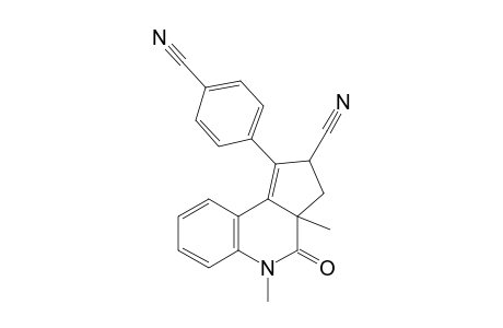 1-(4-Cyanophenyl)-3a,5-dimethyl-4-oxo-3,3a,4,5-tetrahydro-2H-cyclopenta[c]quinoline-2-carbonitrile