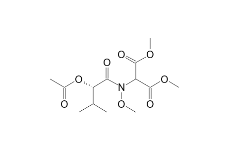 Dimethyl (S)-N-2-Acetoxy-3-methylbutanoyl.alpha.-methoxyaminomalonate