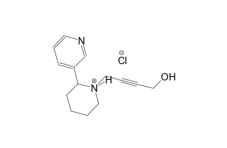 piperidinium, 1-(4-hydroxy-2-butynyl)-2-(3-pyridinyl)-, chloride