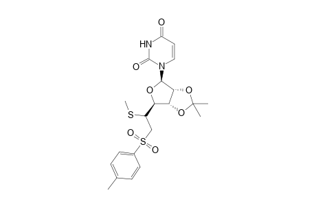 1-[5,6-Dideoxy-2,3-O-isopropylidene-5-methylthio-6-(p-toluenesulfonyl)-.beta.-D-ribo-hexofuranosyl]uracil