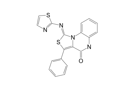 4,5-DIHYDRO-3-PHENYL-1-(THIAZOLO-2-YL)-IMINOTHIAZOLO-[3,4-A]-QUINOXALIN-4-ONE