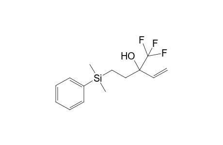 5-(dimethyl(phenyl)silyl)-3-(trifluoromethyl)pent-1-en-3-ol