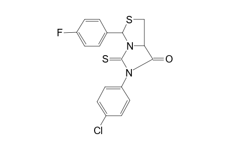 6-(4-Chlorophenyl)-3-(4-fluorophenyl)-5-sulfanylidene-3,7a-dihydro-1H-imidazo[1,5-c]thiazol-7-one