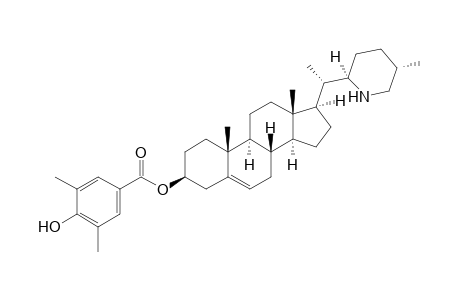 (3beta,17beta)-17-{(1S)-1-[(2R,5S)-5-Methylpiperidin-2-yl]ethyl}androst-5-en-3-yl-4-Hydroxy-3,5-dimethylbenzoate