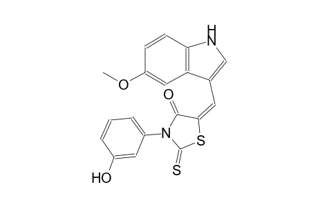 4-thiazolidinone, 3-(3-hydroxyphenyl)-5-[(5-methoxy-1H-indol-3-yl)methylene]-2-thioxo-, (5E)-
