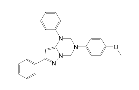 3-(4-Methoxyphenyl)-1,7-diphenyl-2,4-dihydropyrazolo[1,5-A][1,3,5]triazine