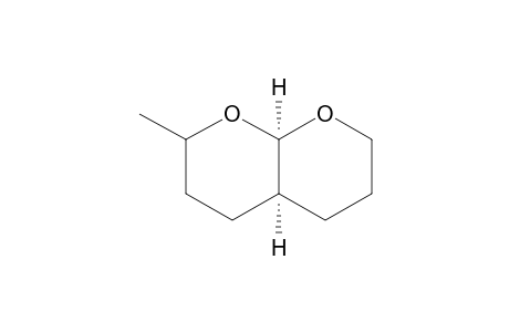 2-METHYL-HEXAHYDRO-2H,5H-PYRANO-[2,3-B]-PYRAN;cis-ISOMER