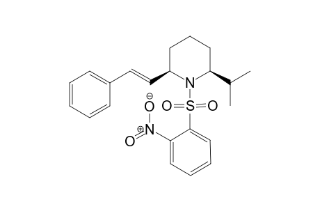 cis-2-Isopropyl-1-(2-nitro-benzenesulfonyl)-6-((E)-styryl)-piperidine