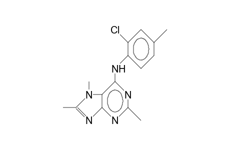 N-(2-Chloro-4-tolyl)-2,7,8-trimethyl-7-purin-6-amine