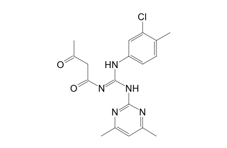 N-(3-Chloro-4-methyl-phenyl)-N'-(4,6-dimethyl-pyrimidin-2-yl)-N''-(3-oxo-butyryl)-guanidine