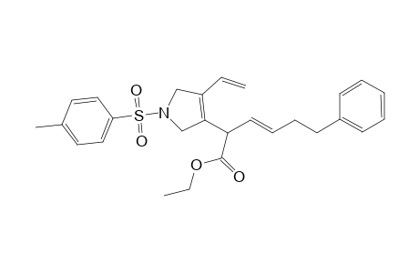 Ethyl 6-phenyl-2-(1-tosyl-4-vinyl-2,5-dihydro-1H-pyrrol-3-yl)hex-3-enoate