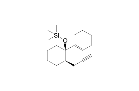 rel-Trimethyl(((1R,2R)-2-(prop-2-yn-1-yl)-[1,1'-bi(cyclohexan)]-1'-en-1-yl)oxy)silane