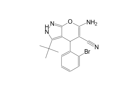 pyrano[2,3-c]pyrazole-5-carbonitrile, 6-amino-4-(2-bromophenyl)-3-(1,1-dimethylethyl)-2,4-dihydro-