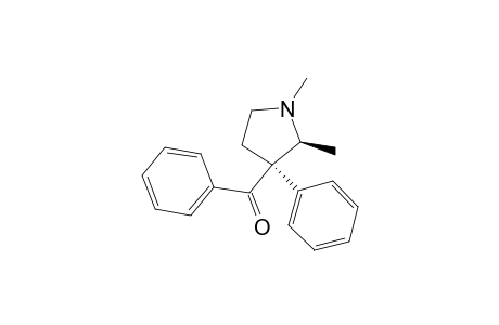 (2S*,3R*)-3-benzoyl-1,2-dimethyl-3-phenylpyrrolidine