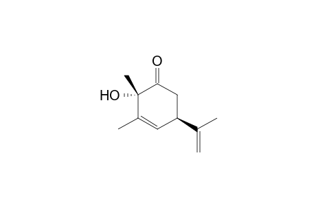 (-)-(2S,5R)-2-Hydroxy-5-isopropenyl-2,3-dimethylcyclohex-3-enone