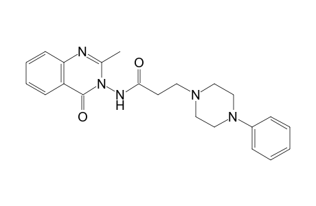 N-(2-Methyl-4-oxoquinazolin-3(4H)-yl)-3-(4-phenyl-piperazin-1-yl)-propanamide