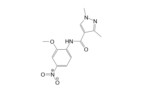 N-(2-methoxy-4-nitrophenyl)-1,3-dimethyl-1H-pyrazole-4-carboxamide