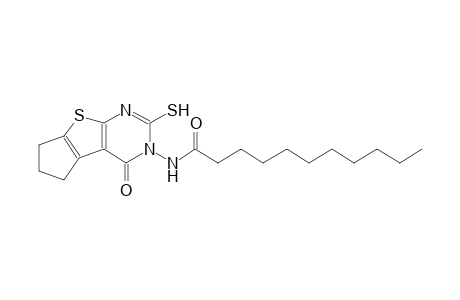 N-(4-oxo-2-sulfanyl-6,7-dihydro-4H-cyclopenta[4,5]thieno[2,3-d]pyrimidin-3(5H)-yl)undecanamide
