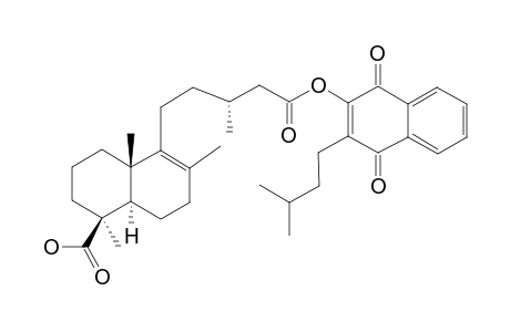 DIHYDROPRENYL-LAPACHOYL-DELTA-8-(9)-JUNICEDRATE