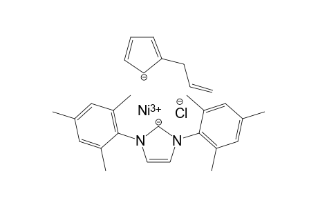 [(C5H4CH2CH=CH2)Ni(Cl){1,3-bis(2,4,6-trimethylphenyl)-4,5-dihydroimidazol-2-ylidene}]