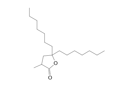 5,5-Diheptyl-3-methyl-2-oxolanone
