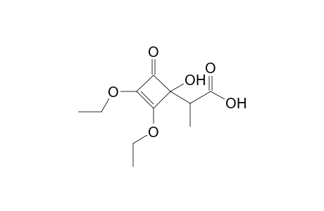 2-(2,3-Diethoxy-1-hydroxy-4-oxo-2-cyclobutenyl)propanoic acid